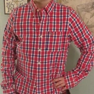 Abercrombie & Fitch Muscle Plaid Button Down Shirt